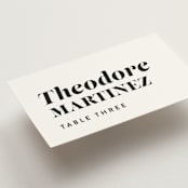 "Make it official" - Place Cards in Panda by Lea Delaveris - Detail