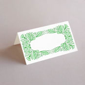 "Ornate" - Place Cards in Sage by Jen Owens - Blank front