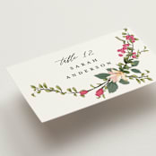 "Forest Flowers" - Place Cards in Tropical by Susan Moyal - Detail