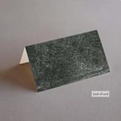 "Halcyon" - Place Cards in Dove by Olivia Kanaley Inman - Folded Back of Card