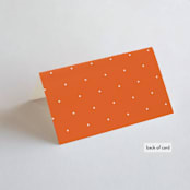 "ampersand names" - Place Cards in Carrot by Lori Wemple - Folded Back of Card