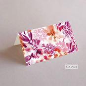 "veranda" - Place Cards in Merlot by Angela Marzuki - Folded Back of Card