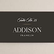 "Arabesque" - Place Cards in Obsidian by Robert and Stella - Detail