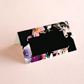 "Beauties" - Place Cards in Noir by Lori Wemple - Blank front