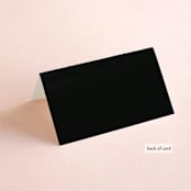 "Beauties" - Place Cards in Noir by Lori Wemple - Folded Back of Card