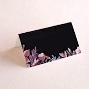 "Romantic Florals" - Place Cards in Violet by Hooray Creative - Blank front