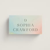 "marshmallow" - Place Cards in Sunrise by Petra Kern - Front with Free Guest Printing