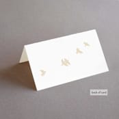 "Soar" - Place Cards in Cream by Phrosné Barwood - Folded Back of Card