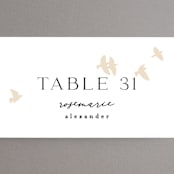 "Soar" - Place Cards in Cream by Phrosné Barwood - Detail