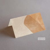 "leaf contour" - Place Cards in Natural by Susan Zinader - Folded Back of Card
