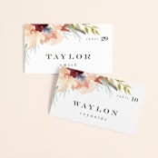 "rustic florals" - Place Cards in Garden by Kate Ahn - Front with Free Guest Printing