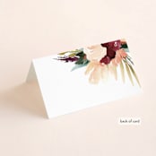 "rustic florals" - Place Cards in Garden by Kate Ahn - Folded Back of Card