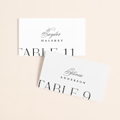 "Coupling" - Place Cards in Cloud by Lauren Chism - Front with Free Guest Printing