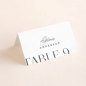 "Coupling" - Place Cards in Cloud by Lauren Chism - Folded with Free Guest Printing