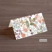 "Wesleyan Hill" - Place Cards in Wildflower by Jennifer Wick - Folded Back of Card
