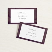 "Petalis" - Place Cards in Velvet by Christie Garcia - Front with Free Guest Printing