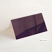 "Petalis" - Place Cards in Velvet by Christie Garcia - Folded Back of Card