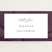 "Petalis" - Place Cards in Velvet by Christie Garcia - Detail
