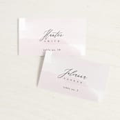 "Painterly" - Place Cards in Blush by Kelly Schmidt - Front with Free Guest Printing