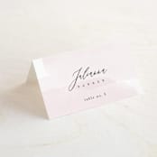 "Painterly" - Place Cards in Blush by Kelly Schmidt - Folded with Free Guest Printing