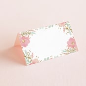 "Floral Vignette" - Place Cards in Brass by Kristen Smith - Blank front