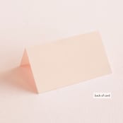 "Floral Vignette" - Place Cards in Brass by Kristen Smith - Folded Back of Card