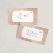 "Magic Hour" - Place Cards in Desert Rose by Hooray Creative - Front with Free Guest Printing