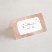 "Magic Hour" - Place Cards in Desert Rose by Hooray Creative - Folded with Free Guest Printing