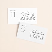 "Bold Union" - Place Cards in Cloud by Everett Paper Goods - Front with Free Guest Printing