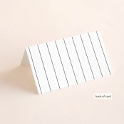 "Bold Union" - Place Cards in Cloud by Everett Paper Goods - Folded Back of Card