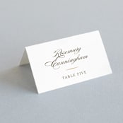 "Valencay" - Place Cards in Silk by chocomocacino - Folded with Free Guest Printing