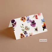 "Bright" - Place Cards in Summer by Leah Bisch - Folded Back of Card