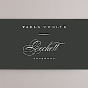 "Vow" - Place Cards in Tuxedo by Leah Bisch - Detail