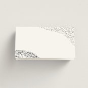"Memo" - Place Cards in Charcoal by Blustery August - Blank front