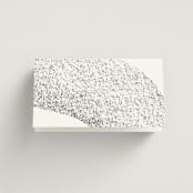 "Memo" - Place Cards in Charcoal by Blustery August - Folded Back of Card