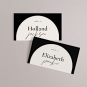 "view to behold" - Place Cards in Onyx by letterfix - Front with Free Guest Printing