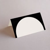 "view to behold" - Place Cards in Onyx by letterfix - Blank front