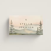 "Every Single Dawn With You" - Place Cards in Forest by Petra Kern - Front with Free Guest Printing