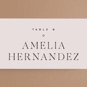 "Coco" - Place Cards in Linen by Carly Reed Walker - Detail
