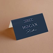 "Georgetown" - Place Cards in Oxford by Stacey Meacham - Folded with Free Guest Printing
