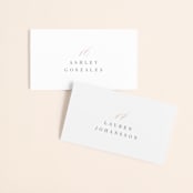 "Gramercy" - Place Cards in Blush by Kristie Kern - Front with Free Guest Printing