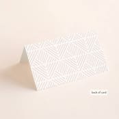 "Gramercy" - Place Cards in Blush by Kristie Kern - Folded Back of Card