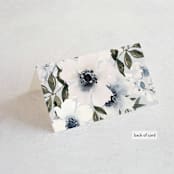 "Nantucket Romance" - Place Cards in Marine by Chris Griffith - Folded Back of Card