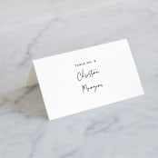 "Semi Formal" - Place Cards in Navy by Kerry Doyle - Folded with Free Guest Printing