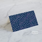 "Semi Formal" - Place Cards in Navy by Kerry Doyle - Folded Back of Card