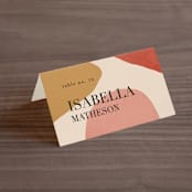 "Galeria" - Place Cards in Autumn Desert by Kelly Schmidt - Folded with Free Guest Printing