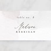 "Sloped" - Place Cards in Ecru by Everett Paper Goods - Detail