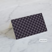 "Right Side" - Place Cards in Blackberry by Susan Brown - Folded Back of Card