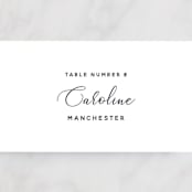 "Right Side" - Place Cards in Blackberry by Susan Brown - Detail