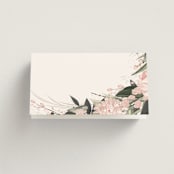 "Ivory Ring" - Place Cards in Blush by Susan Moyal - Blank front